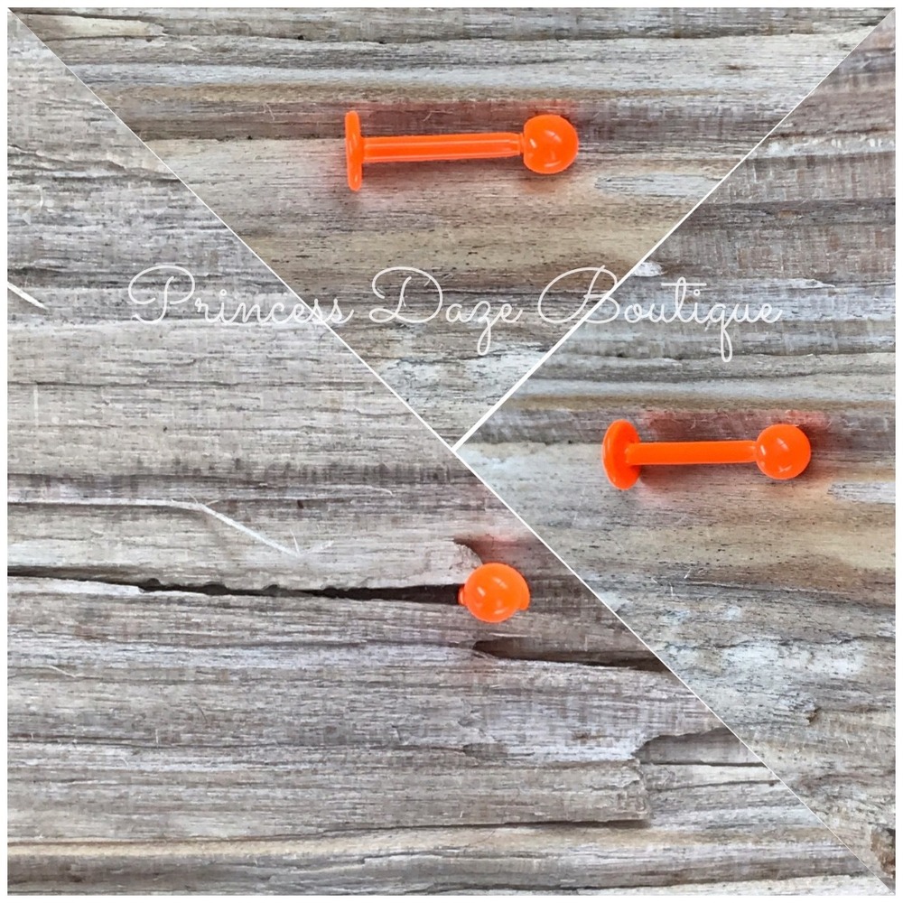 Orange Labret Monroe Lip Earring‎ Tragus Piercing